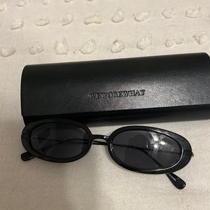 We wore what black sunglasses